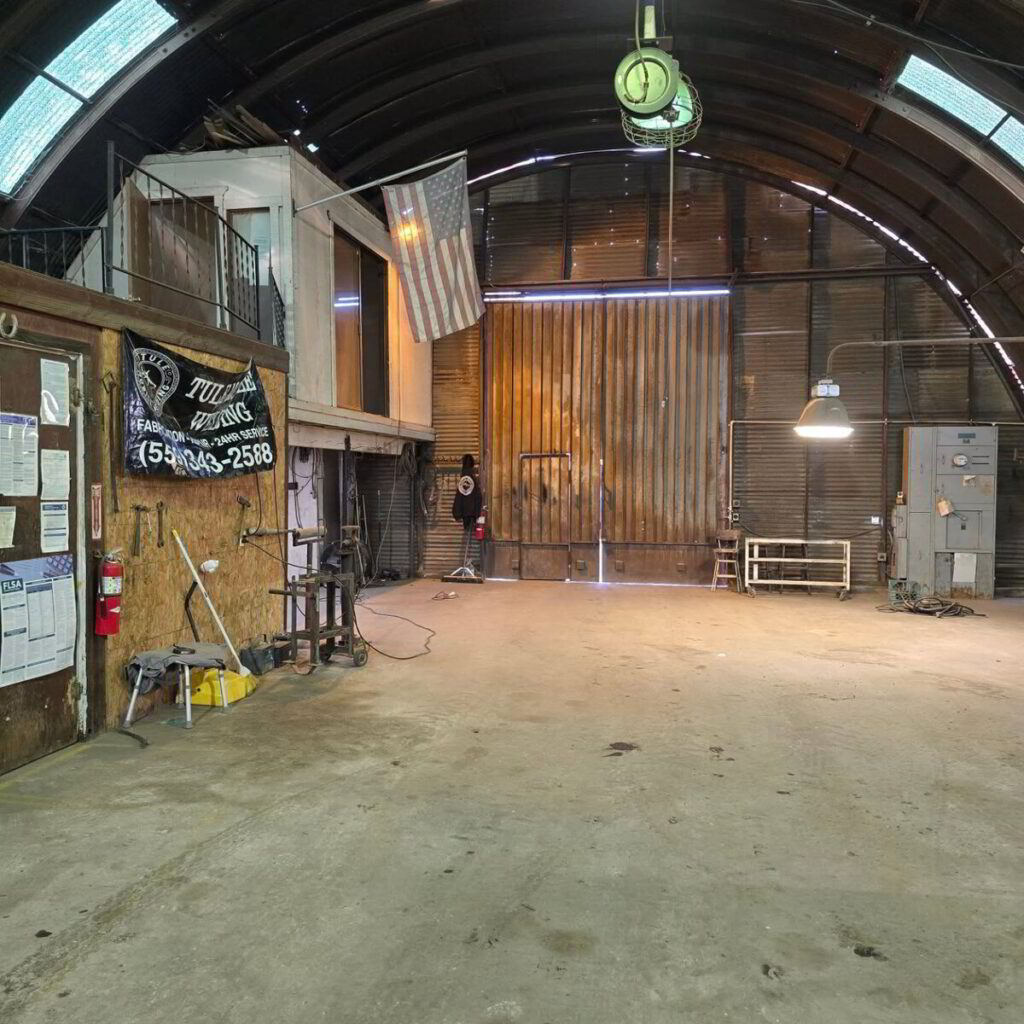 Inside the Tule Welding fabrication shop in Tulare