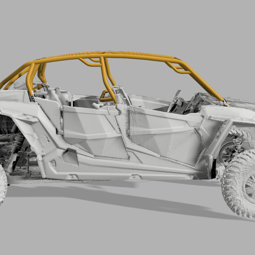 3D model of a UTV roll cage before fabrication