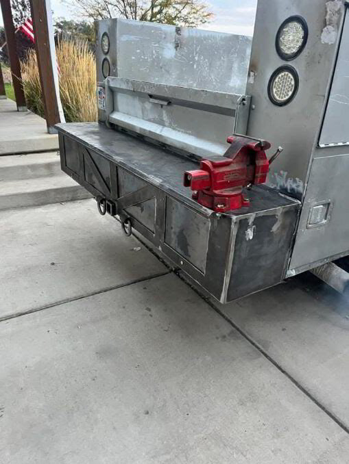 Aluminium truck utility bed fabricated by Tule Welding