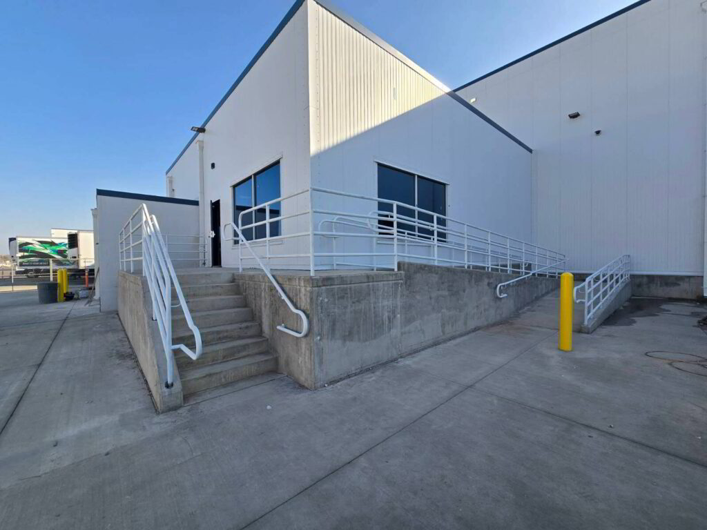 Commercial handrail and stair installation
